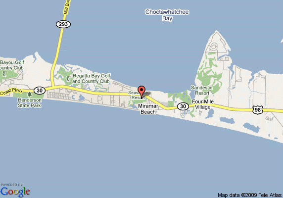 Map Of Miramar Beach Florida