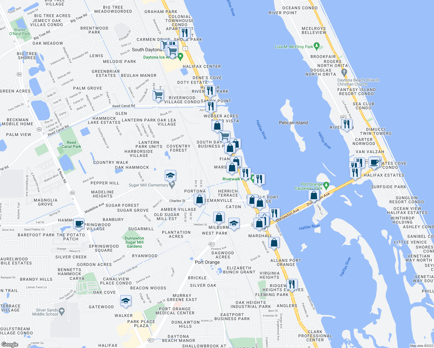 35 Port Orange Florida Map Maps Database Source