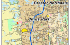 Aerial Photography Map Of Citrus Park FL Florida