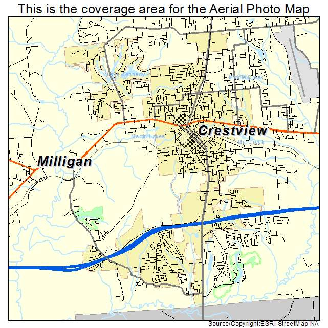 Map Of Crestview Florida