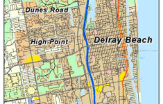 Aerial Photography Map Of Delray Beach FL Florida