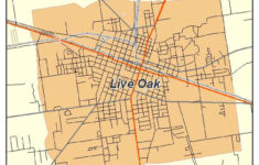 Aerial Photography Map Of Live Oak FL Florida