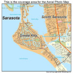 Aerial Photography Map Of Siesta Key FL Florida