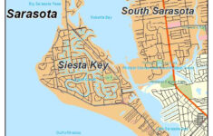 Aerial Photography Map Of Siesta Key FL Florida