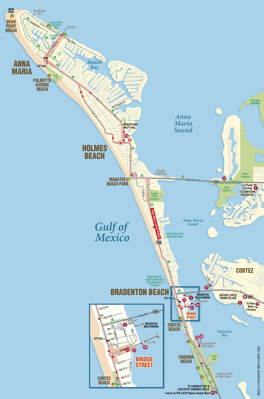 Anna Maria Island Florida Map