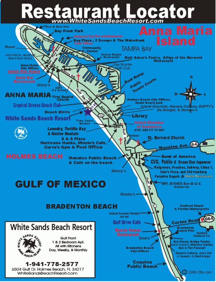 Map Of Anna Maria Island Florida