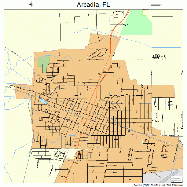 Map Of Arcadia Florida | Maps Of Florida