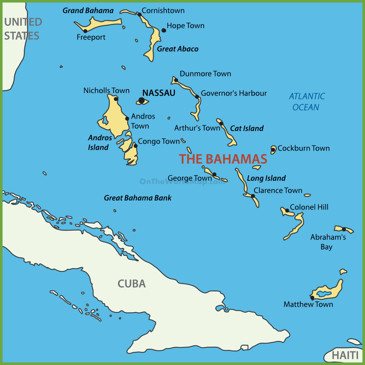 Bahama Islands Map 1536x1532 