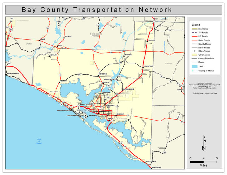 Map Of Bay County Florida