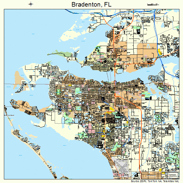 Bradenton Florida Street Map 1207950