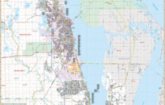 Brevard County FL North Wall Map KAPPA MAP GROUP