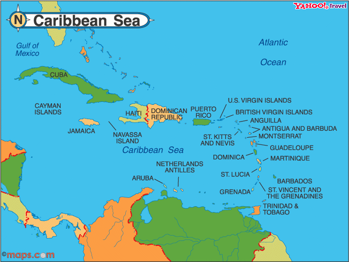 Caribbean Map