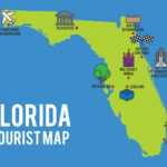 Cartoon Map Of Florida State 157238 Vector Art At Vecteezy