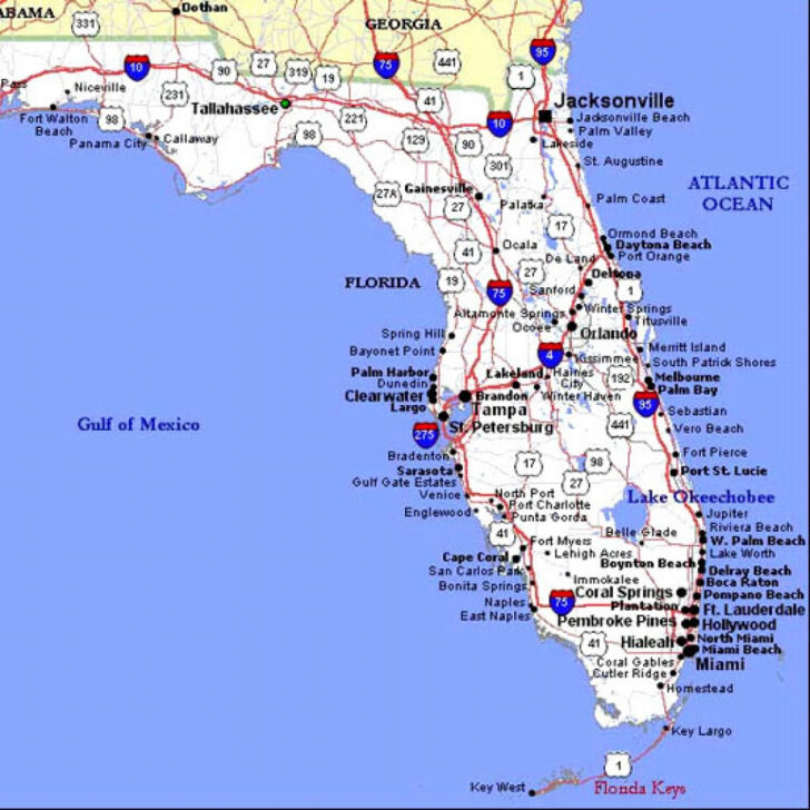 Map Of Central Florida Cities