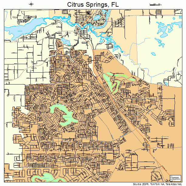 Map Of Citrus Springs Florida