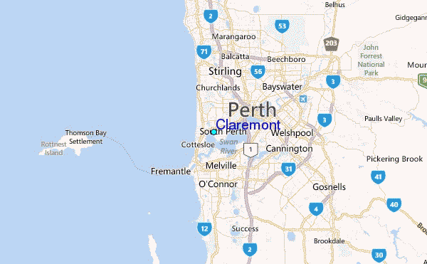 Map Of Claremont Florida