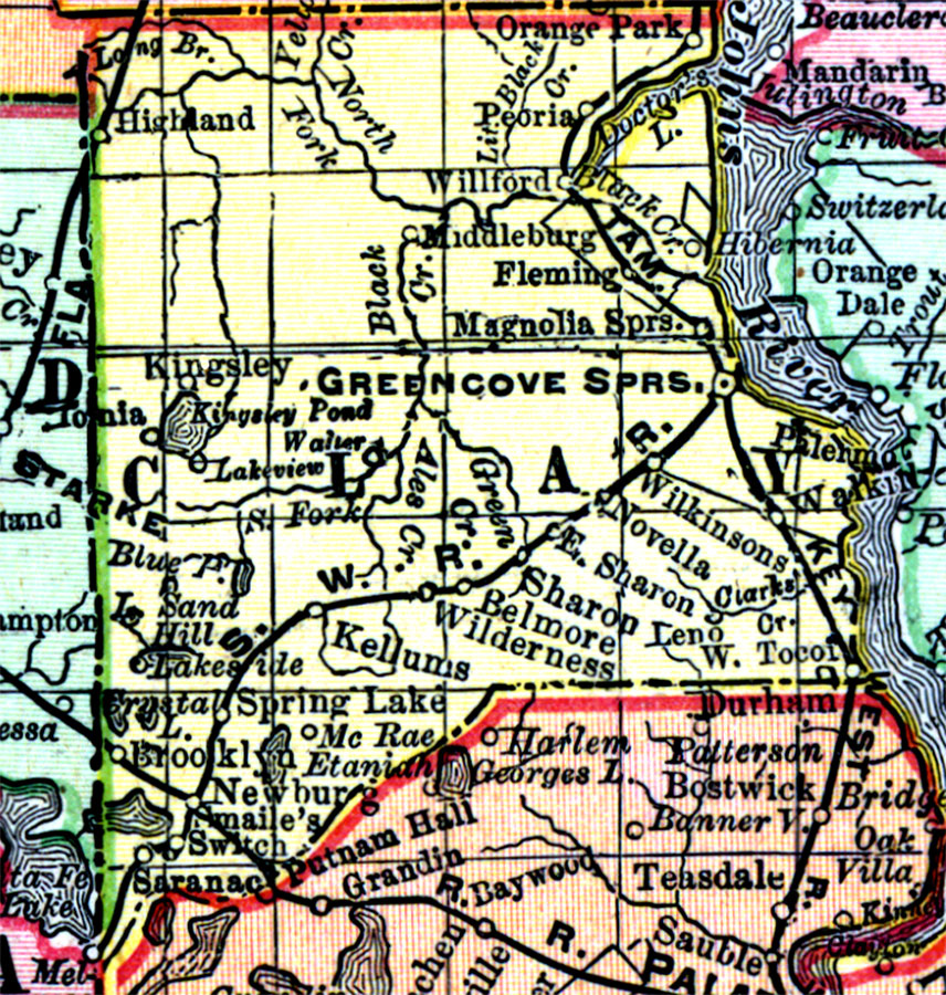 Map Of Clay County Florida Maps Of Florida