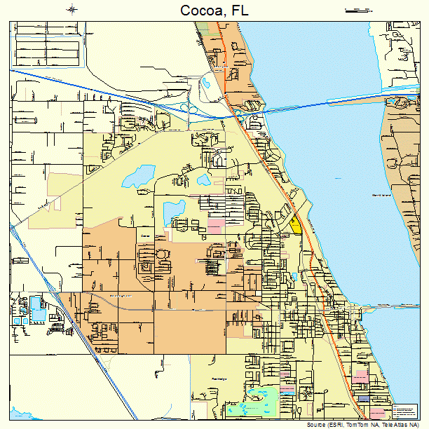 Map Of Cocoa Florida