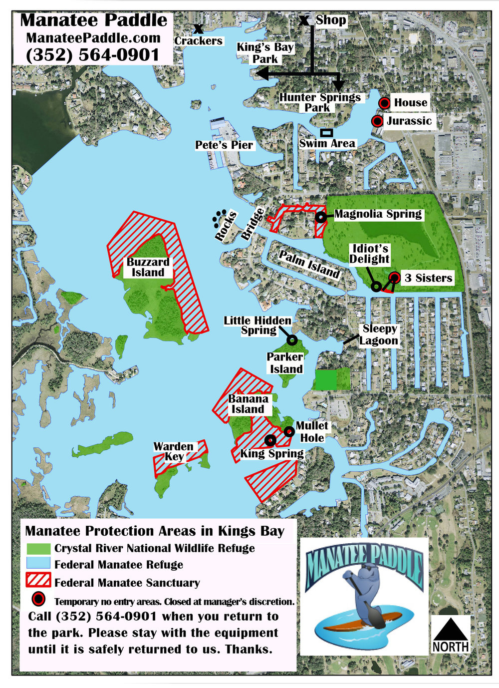 Crystal River Florida Kayaking In A Manatee S Winter Wonderland Maps