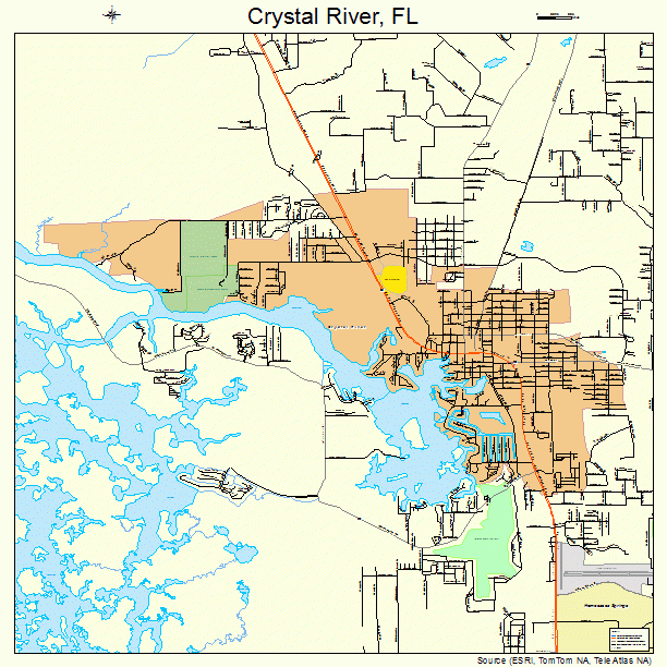 Crystal River Florida Street Map 1215775