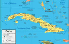 Cuba Map And Satellite Image