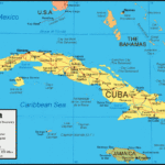 Cuba Map And Satellite Image