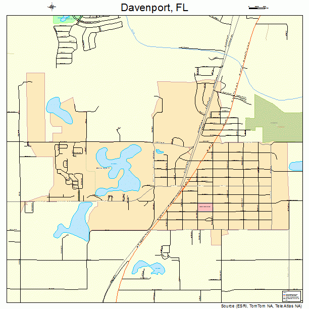 Map Location Of Davenport Florida Maps Of Florida   Davenport Florida Street Map 1216450 