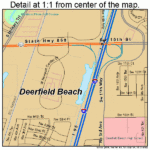 Deerfield Beach Florida Street Map 1216725