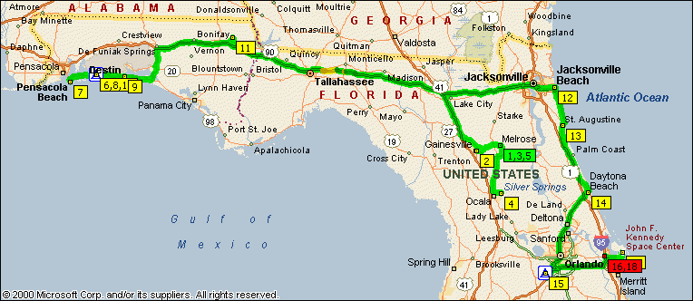 Destin Florida Map State Campus Map