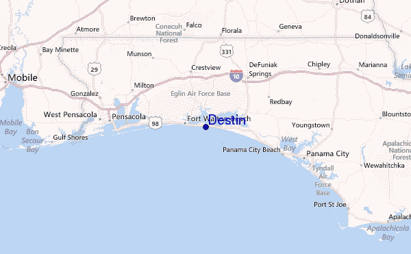 Show Me A Map Of Destin Florida