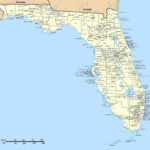 Detailed Florida State Map With Cities Florida State Detailed Map With