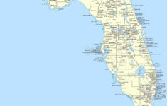 Detailed Florida State Map With Cities Florida State Detailed Map With