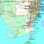 Everglades National Park Area Road Map