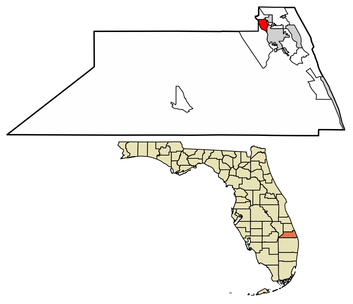 Map Of Martin County Fl Map Nhautoservice Maps Of Florida   File Martin County Florida Incorporated And Unincorporated Areas North 