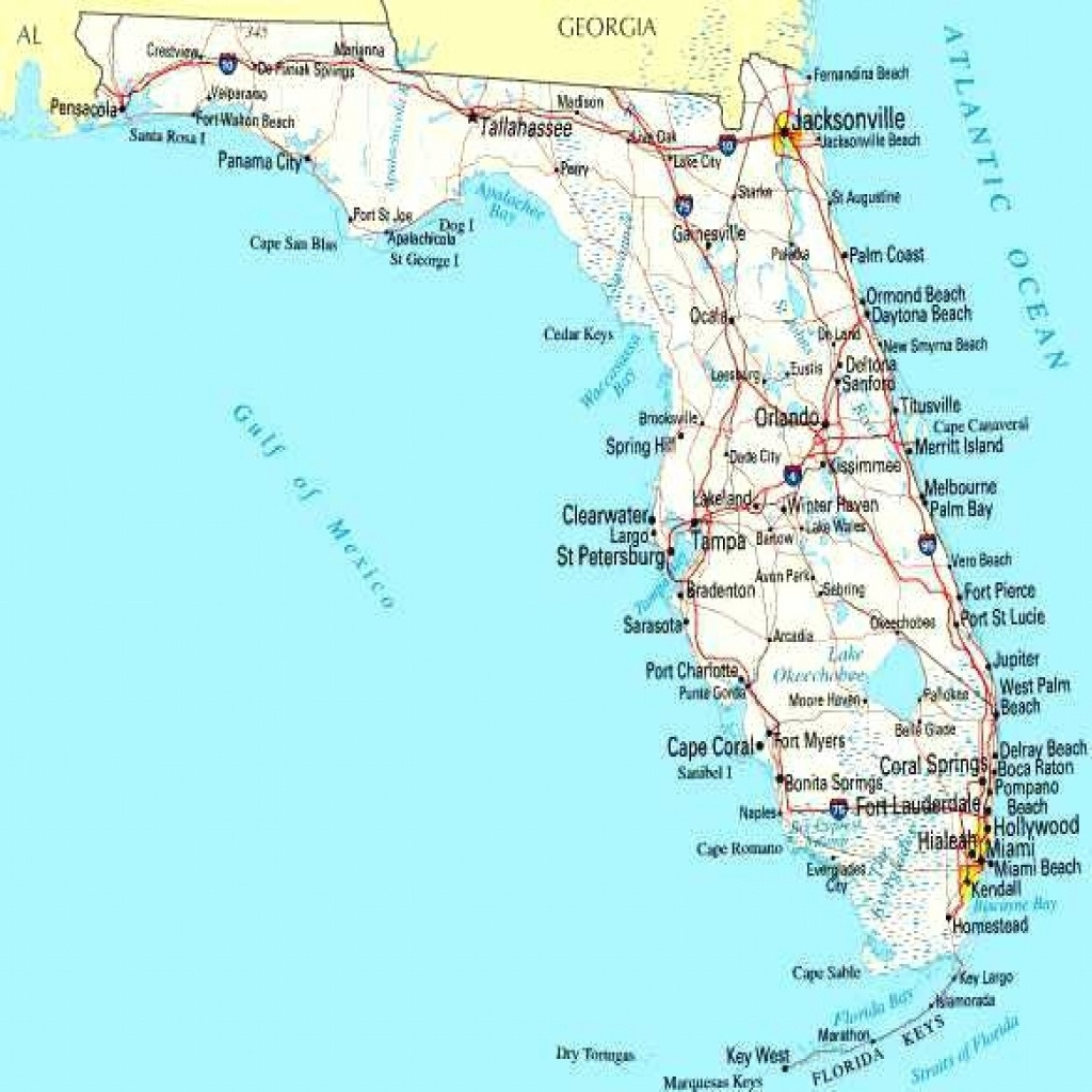Map Of Florida Beaches On The Atlantic Maps Of Florida