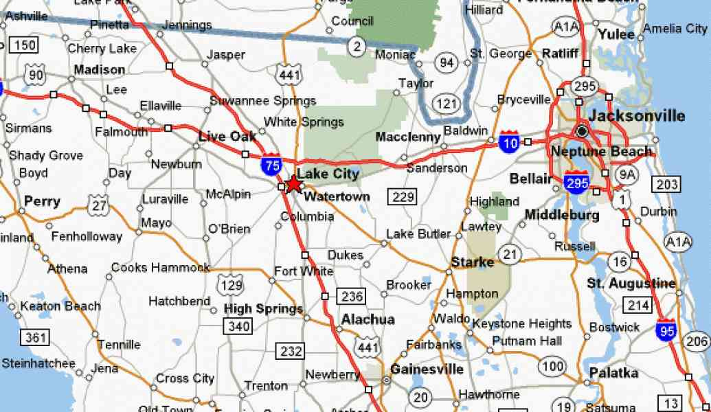 Florida City Map HolidayMapQ