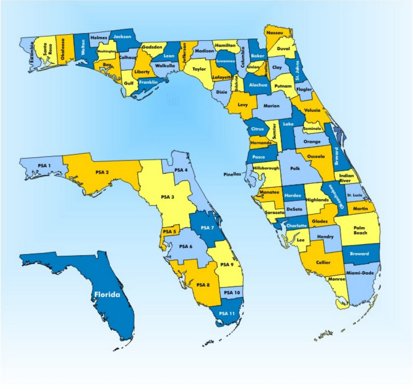 Florida Counties Map | Maps Of Florida