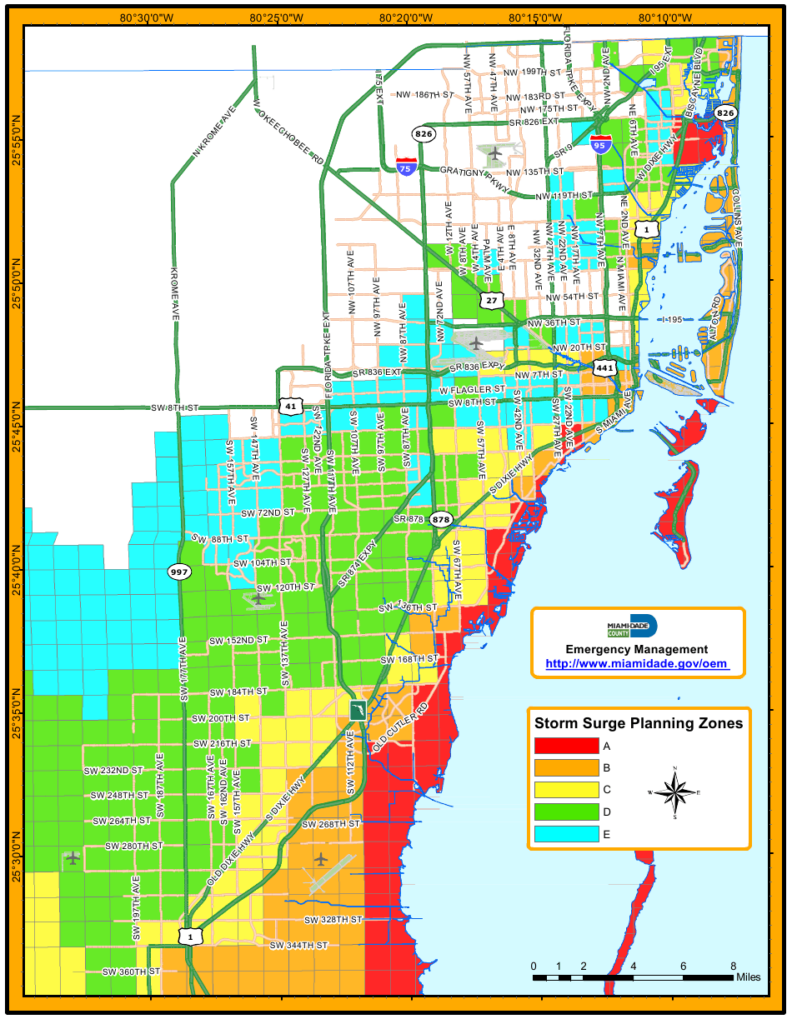 Learn Your Evacuation Zone Florida Disaster Map Printable Maps | My XXX ...