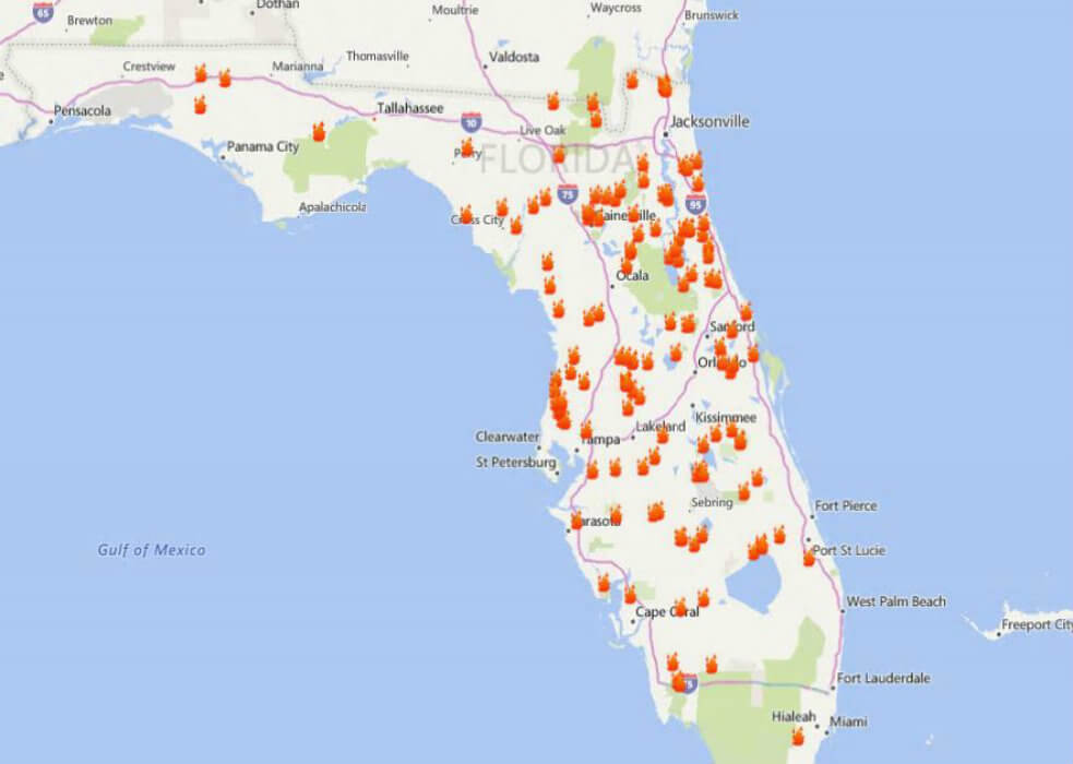 Florida Fire Danger Expands Amidst Heat And Drought