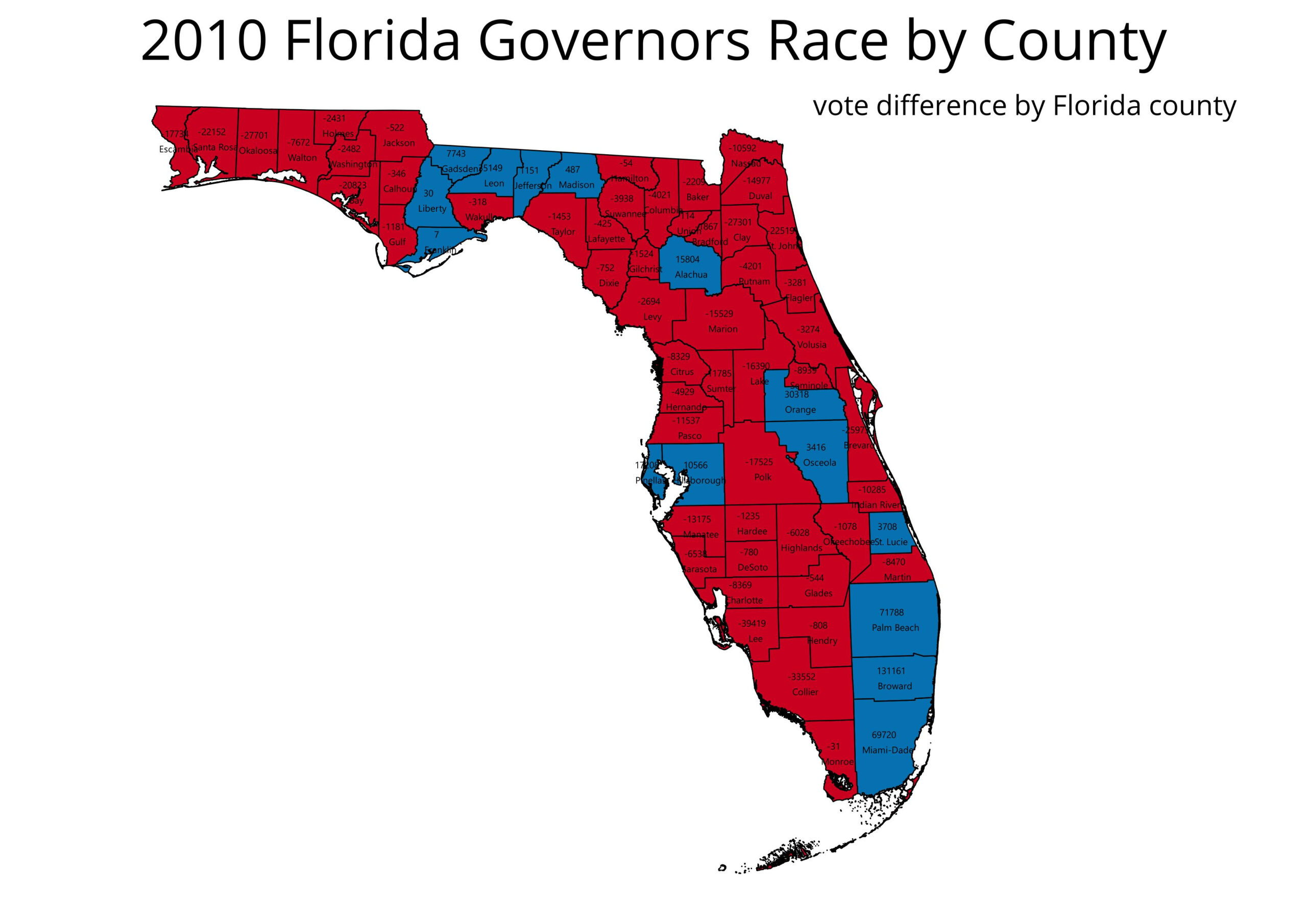 Florida Governor Race Map Florida Map