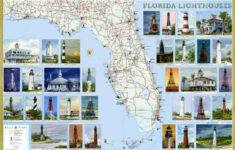 Florida Lighthouse Map Illustrated Guide Map To Florida Lighthouses