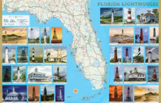 Florida Lighthouses Illustrated Map Guide Bella Terra Maps