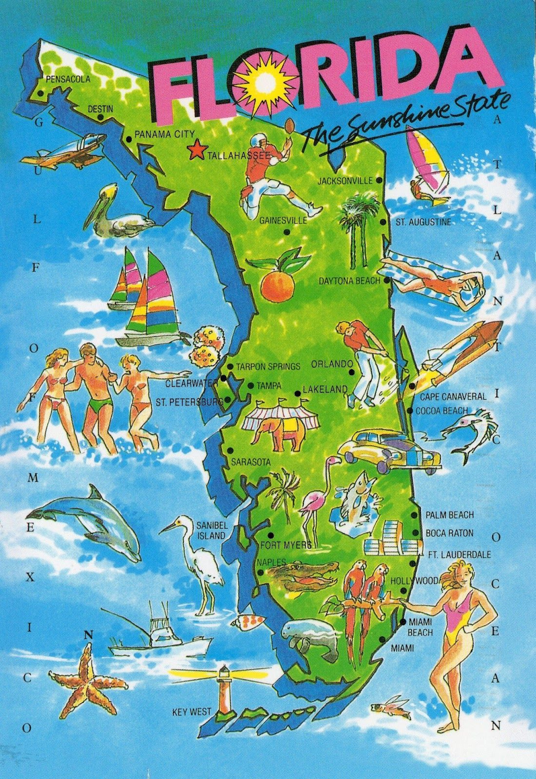 Florida Map Map Of Florida Florida Travel Florida