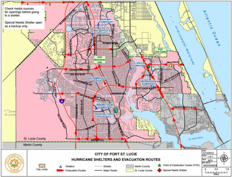 City Of Port St Lucie Zoning Map mapsofflorida.net