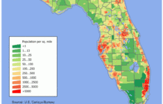 florida population density map Florida Population Density Map