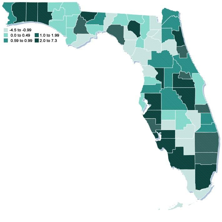 Population Map Of Florida Maps Of Florida