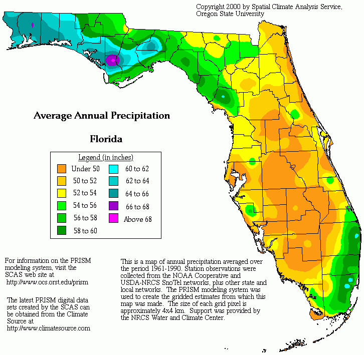 Florida Rain Map