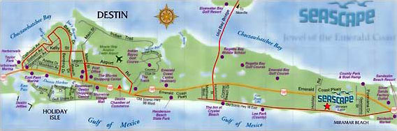 Florida Real Estate Blog Destin Florida Map