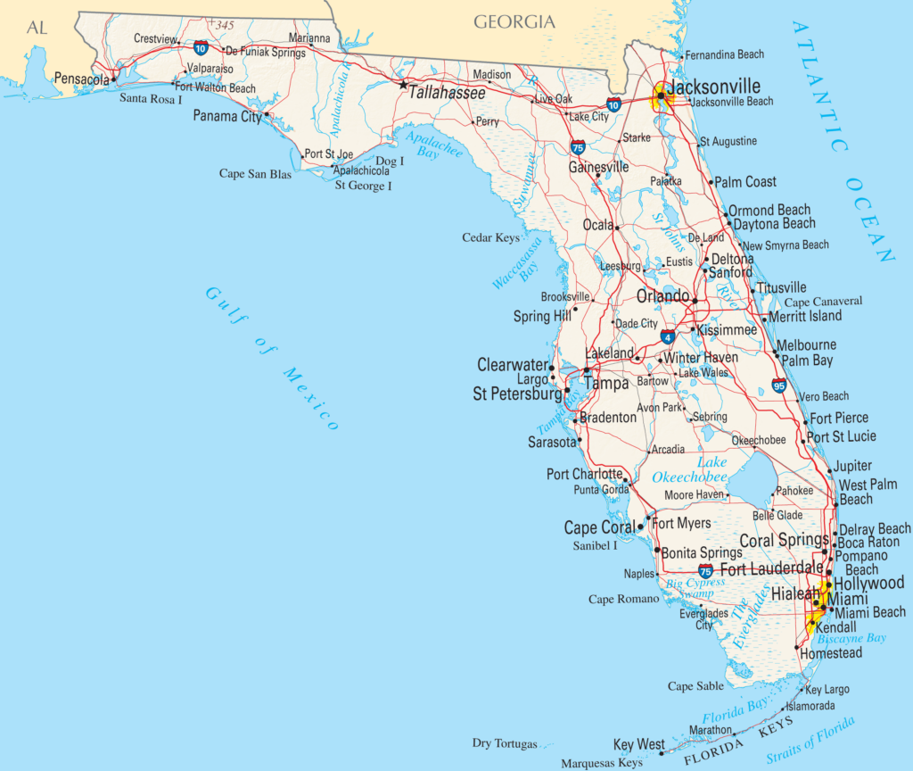 Florida Reference Map MapSof | Maps Of Florida