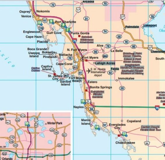 Florida Road Map Florida Backroads Travel Has 9 Of Them Florida Road 